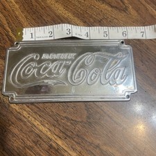 Coca-Cola Art Nouveau Nude Figural Cast Brass Advertising Plaque — listing 3