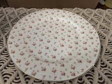 Grace Teaware Fine Porcelain Dinner Plate with Gold, Black & Gray Teardrop Rim — listing 5