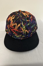 Quanhaigou Splatter Paint Tropical Print Snapback Baseball Cap — listing 5