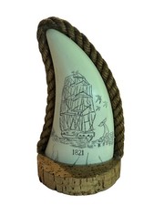 Carved Marine Ivory Scrimshaw Knife with Seal Motif and Figural Seal-Head Handle — listing 6