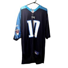 Reebok NFL Tennessee Titans Vince Young #10 Light Blue Mesh Jersey, Size Large — listing 4