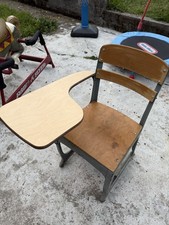 Antique Cast Iron & Wood School Desk with Swivel Chair — listing 6