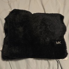 Michael Kors Faux Fur Scarf with Knit Panel