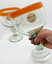Mixed Barware Glassware Lot - 4 Margarita Glasses, Wine Goblets, and Pint Glasses — listing 3