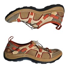 Lands' End Men's Water Shoes with Bungee Lace System, Blue/Gray Mesh, US 9.5 D — listing 3