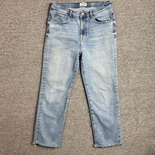 Kensie Jeans The Allie High Rise Slim Distressed Raw Hem Jeans Size 8 — listing 2