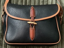 Vintage Tan Leather Toggle-Front Duffle-Style Car Coat with Quilted Lining Yes - designer/known brand label — listing 6