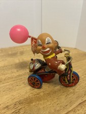 Vintage MTU Wind-Up Tin Litho Girl on Tricycle Toy, Made in Korea — listing 2
