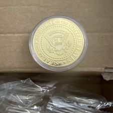 Trump July 13 2024 Assassination Attempt Gold-Tone Commemorative Coin "Fight Fight Fight", listing 3