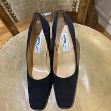 Sacha London 'X-Ray' Taupe Nubuck Suede Square-Toe Block Heel Pumps, Size 10B — listing 6
