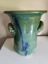 Studio Pottery Stoneware Utensil Crock / Canister with Sun Motif — listing 5