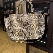 Snakeskin-Embossed Python Print Tote Handbag (Michael Kors branded — authenticity questionable) — listing 6