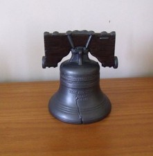 Liberty Bell Christmas Hand Painted Ceramic Illuminated Schoolhouse — listing 4