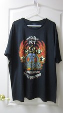 Aerosmith Winged Guitar Graphic Band T-Shirt, Bleach-Splatter Tie-Dye, Size L (Tultex 202) — listing 6