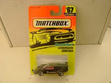 Matchbox Superfast No. 27 Lamborghini Countach, Orange with Green Stripes & #8 — listing 2