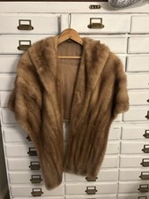 Vintage Mink Fur Stole with Striped Pelt Pattern, Alex Furs Houston — listing 6