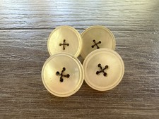 mother pearl cufflinks Antique Hand-Carved Mother of Pearl Barbell Cufflinks, Set of 2 Pairs — listing 6