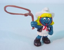 Cowgirl Smurfette PVC Figurine with Lasso — listing 4