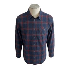 Legendary Whitetails Men's Hooded Quilted-Lined Flannel Shirt Jacket, Blue Plaid, Size SM — listing 6
