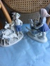 Gerold Porzellan Bavaria Porcelain Figurine Boy Playing Flute with Two Goats — listing 4