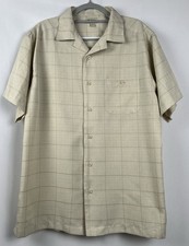 Haggar Clothing Co. Men's Short-Sleeve Button-Up Camp Shirt, Blue Abstract Print, Size XL — listing 3