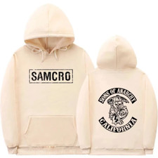 Sons of Anarchy Reaper Full-Zip Hoodie, Black, Size XL — listing 4