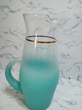 Frosted Glass Pitcher with Angular Body and Applied Handle — listing 4