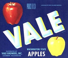 Vintage Mt. Cashmere Brand Apple Crate Label - L.E. Larson, Wenatchee, Washington — listing 2