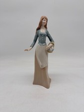 Vintage Crown N Porcelain Figurine of a Seated Lady with Flowers, Made in Germany — listing 4