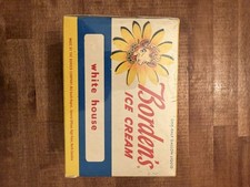Vintage Borden's Ice Cream Lighted Advertising Wall Clock with Elsie the Cow Sunflower Graphic — listing 3