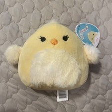 Squishmallows Yellow Chick Plush with Bow Tie and Corduroy Band, listing 6
