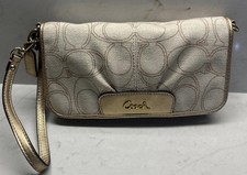 Coach Ashley Leather Flap Wristlet, Black — listing 3