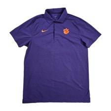 Nike Dri-Fit Clemson Tigers Men's Polo Shirt, Blue & Orange, Size 3XL — listing 2