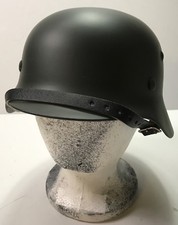 German WWII-Style M35/M40 Stahlhelm Steel Helmet with Heer Eagle Decal (Likely Restored/Refinished) — listing 2