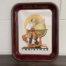 Vintage Norman Rockwell 'Who's Having More Fun?' Metal Serving Tray — listing 5