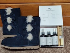 Koolaburra by UGG Women's Chestnut Suede Winter Boots with Faux Fur Lining and Bow Detail — listing 3