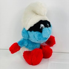 Vintage Smurf Plush Stuffed Toys Lot (2 Large 1970s-80s Vintage + 1 Modern) — listing 6