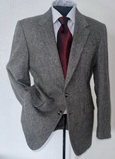 Vintage Savile Row Glenthorne Shetlands Herringbone Wool Sport Coat Blazer 42R — listing 5