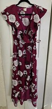Japna Teal Blue Swiss Dot Long-Sleeve Tiered Wrap Dress, Size XL — listing 5