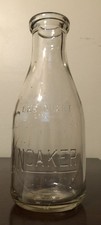 Vintage Embossed Glass One Quart Liquid Milk Bottle — listing 6