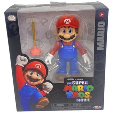 Jakks Pacific Super Mario Bros. Movie Action Figure Lot — Luigi, Mario, Bowser & Yoshi 3-Pack