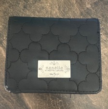 Nanette Lepore Black Saffiano-Textured Slim Bifold Wallet with Floral Interior — listing 4