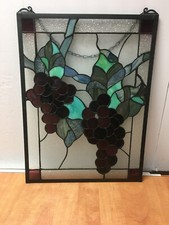 Stained Glass Style Decorative Plate with Grape Motif and Psalm 107:8 Scripture Yes - other name/label — listing 3