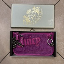 Juicy Couture Pink Velvet Rhinestone Logo Satchel Handbag — listing 6