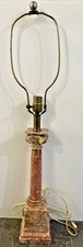 Pair of Neoclassical Brass and Black Marble Ionic Column Candlesticks — listing 5