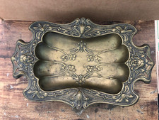 Vintage Brass Figural Lady Table Bell (Victorian Woman in Crinoline Dress) — listing 6