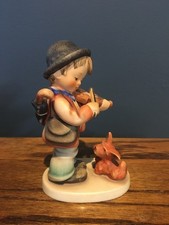 Goebel Hummel "Puppy Love" Figurine (HUM 1) - Boy Violinist with Dog — listing 6