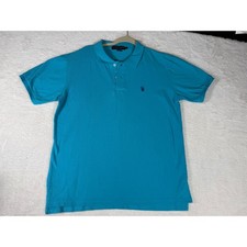 U.S. Polo Assn. Performance Pique Men's Short Sleeve Polo Shirt, Turquoise, XL — listing 3