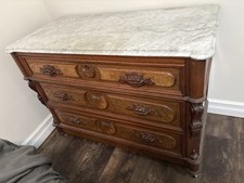 Antique Victorian Eastlake Solid Walnut Carved Chest of Drawers, 1880s — listing 2