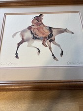 Signed Native American Portrait Print, Inscribed and Dated 9/23/09 — listing 6